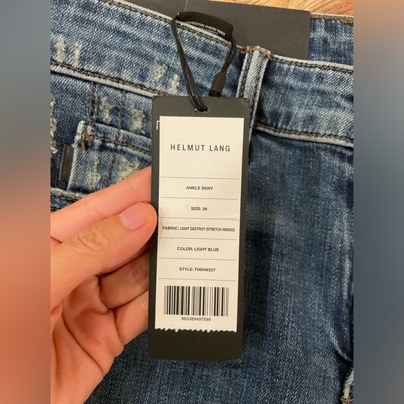 NWT Helmut Lang Jeans Size26 (runs small) - Picture 3 of 4